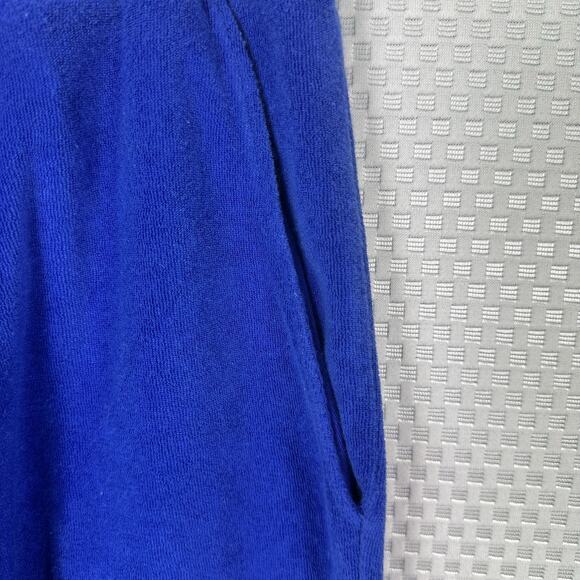 D&C Active HSN TERRY CLOTH PULL ON POCKET SHORTS XL 12” Inseam Stretchy Blue - Picture 2 of 7